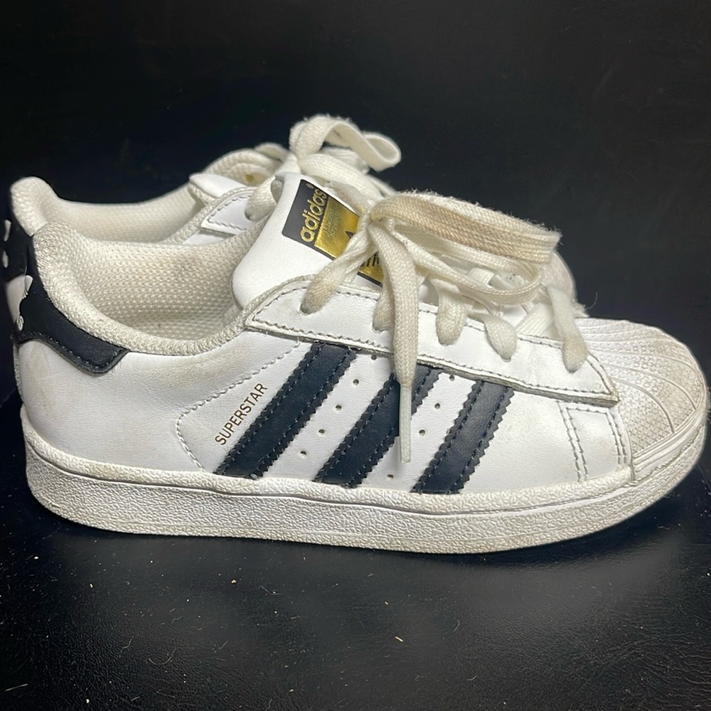 Kids Adidas Hard Shell Superstar shoes size 11.5K EUC